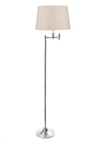 Macleay Floor Lamp Base Antique Silver- Base Only by Florabelle Living, a Floor Lamps for sale on Style Sourcebook