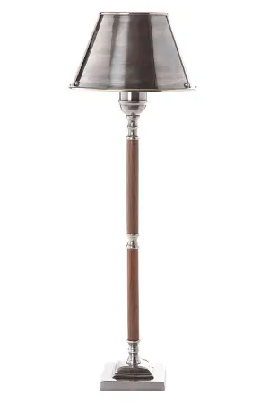 Nantucket Table Lamp Antique Silver and Dark Wood by Florabelle Living, a Table & Bedside Lamps for sale on Style Sourcebook
