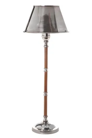Delaware Table Lamp Antique Silverand Dark wood by Florabelle Living, a Table & Bedside Lamps for sale on Style Sourcebook
