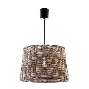 Rattan Round Ceiling Pendant Large Natural by Florabelle Living, a Pendant Lighting for sale on Style Sourcebook