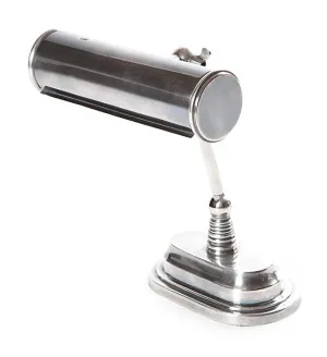 Carlisle Banker's Desk Lamp Silver by Florabelle Living, a Desk Lamps for sale on Style Sourcebook