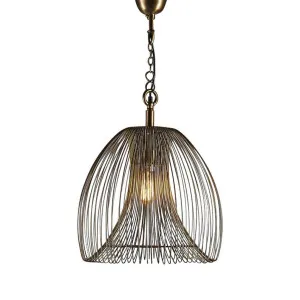 Baker Ceiling Pendant Large Gold by Florabelle Living, a Pendant Lighting for sale on Style Sourcebook