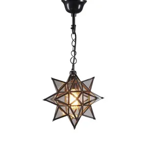Star Ceiling Pendant Small Black by Florabelle Living, a Pendant Lighting for sale on Style Sourcebook