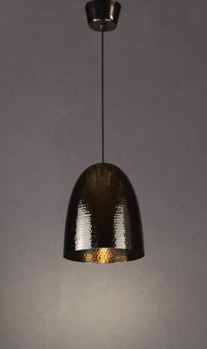 Dolce Beaten Ceiling Pendant Charcoal by Florabelle Living, a Pendant Lighting for sale on Style Sourcebook