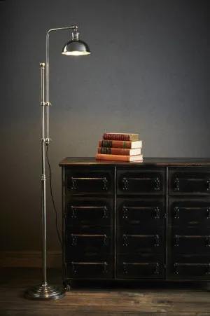 Michigan Floor Lamp Antique Silver by Florabelle Living, a Floor Lamps for sale on Style Sourcebook