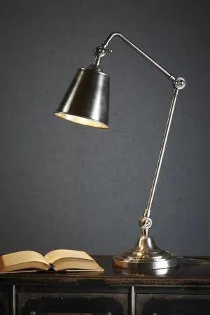 Cuba Table Lamp Antqiue Silver by Florabelle Living, a Desk Lamps for sale on Style Sourcebook