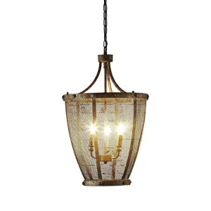 Saint Remy Ceiling Pendant Rust by Florabelle Living, a Pendant Lighting for sale on Style Sourcebook