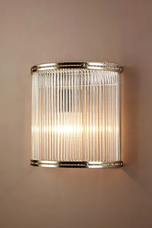 Verre Half Round Wall Light Silver by Florabelle Living, a Wall Lighting for sale on Style Sourcebook