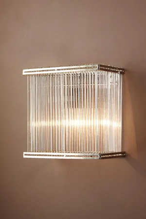 Verre Rectangular Wall Light Silver by Florabelle Living, a Wall Lighting for sale on Style Sourcebook