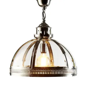 Winston Ceiling Pendant Shiny Nickel by Florabelle Living, a Pendant Lighting for sale on Style Sourcebook