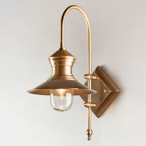 St James Outdoor Wall Light Antique Brass by Florabelle Living, a Wall Lighting for sale on Style Sourcebook