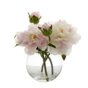 Peony in Water Bowl Lt Pink by Florabelle Living, a Plants for sale on Style Sourcebook