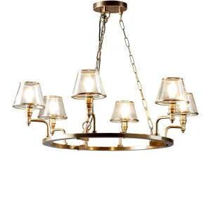 Sienna Chandelier Antique Brass by Florabelle Living, a Chandeliers for sale on Style Sourcebook