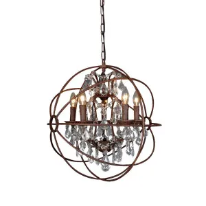 Sundance Chandelier Medium Rust by Florabelle Living, a Chandeliers for sale on Style Sourcebook