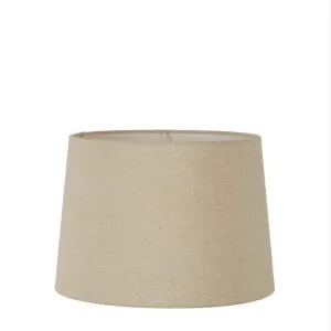 Linen Drum Lamp Shade Medium Dark Natural by Florabelle Living, a Lamp Shades for sale on Style Sourcebook