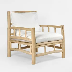 Bermuda Armchair with Cushion - Outdoor Under-Cover by Florabelle Living, a Chairs for sale on Style Sourcebook