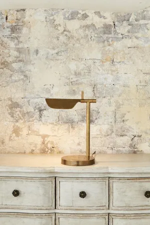 Antigua Desk Lamp Antique Brass by Florabelle Living, a Desk Lamps for sale on Style Sourcebook