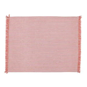 Abby Stripe Placemat 2 side Set of 4 Terracotta by Florabelle Living, a Placemats for sale on Style Sourcebook
