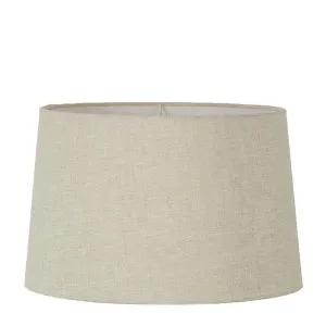 Linen Drum Lamp Shade XL Light Natural by Florabelle Living, a Lamp Shades for sale on Style Sourcebook