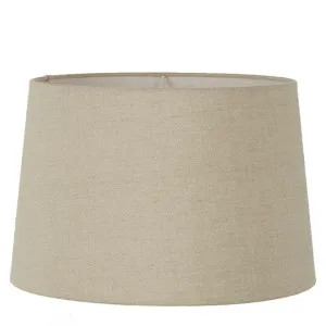 Linen Drum Lamp Shade XXL Dark Natural Linen by Florabelle Living, a Lamp Shades for sale on Style Sourcebook