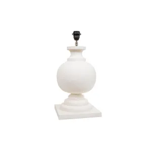 Coach Table Lamp Base White- Base Only by Florabelle Living, a Table & Bedside Lamps for sale on Style Sourcebook