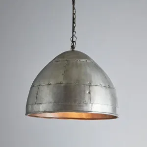 P51 Ceiling Pendant Medium Zinc by Florabelle Living, a Pendant Lighting for sale on Style Sourcebook