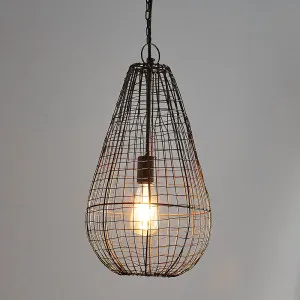 Cray Pot Ceiling Pendant Small Antique Copper by Florabelle Living, a Pendant Lighting for sale on Style Sourcebook