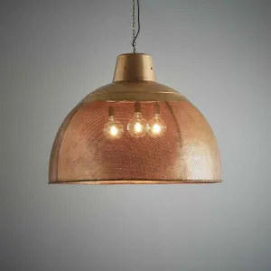 Riva Ceiling Pendant Extra Large Antique Brass by Florabelle Living, a Pendant Lighting for sale on Style Sourcebook