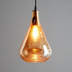 Lustre Teardrop Ceiling Pendant Pale Gold by Florabelle Living, a Pendant Lighting for sale on Style Sourcebook