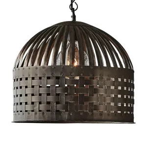 Esch Ceiling Pendant Medium Antique Black by Florabelle Living, a Pendant Lighting for sale on Style Sourcebook
