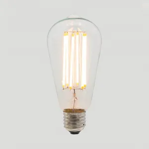ST64 Long LED Filament - Clear Glass - 6W E27 2200k by Florabelle Living, a Fixed Lights for sale on Style Sourcebook