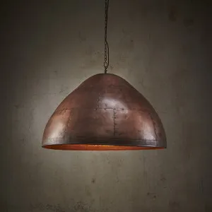 P51 Ceiling Pendant Large Antique Copper by Florabelle Living, a Pendant Lighting for sale on Style Sourcebook