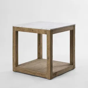 Denver Marble Side Table White by Florabelle Living, a Coffee Table for sale on Style Sourcebook