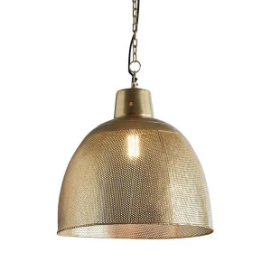 Riva Ceiling Pendant Medium Antique Brass by Florabelle Living, a Pendant Lighting for sale on Style Sourcebook