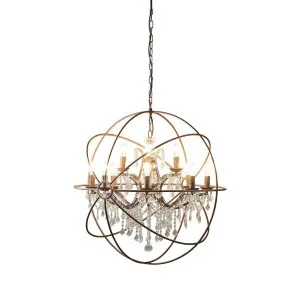 Sundance Chandelier Large Rust by Florabelle Living, a Chandeliers for sale on Style Sourcebook