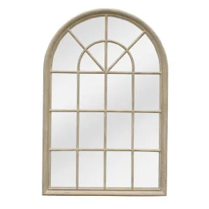 Hamptons Arched Mirror 1x1.5m Natural by Florabelle Living, a Mirrors for sale on Style Sourcebook