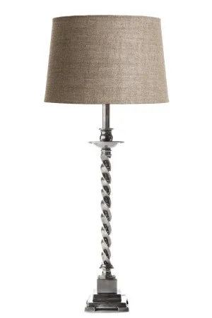Roxbury Table Lamp Base Antique Silver- Base Only by Florabelle Living, a Table & Bedside Lamps for sale on Style Sourcebook