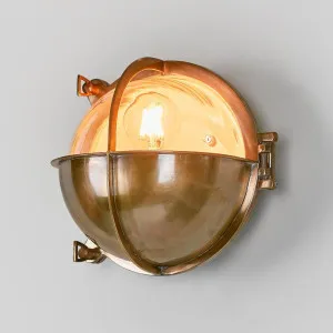 Vienna Outdoor Wall Light in Antique Brass by Florabelle Living, a Wall Lighting for sale on Style Sourcebook
