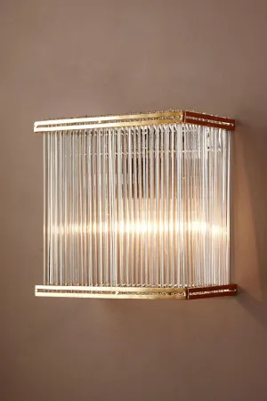 Verre Rectangular Wall Light Brass by Florabelle Living, a Wall Lighting for sale on Style Sourcebook
