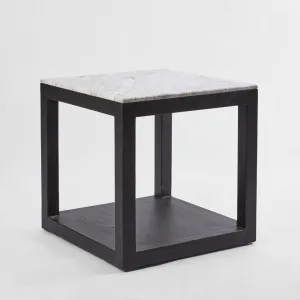 Denver Marble Side Table Black by Florabelle Living, a Coffee Table for sale on Style Sourcebook