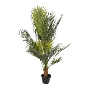 Palm Tree Real Touch 3 Branches 18 Leaves in Pot 1.4m by Florabelle Living, a Plants for sale on Style Sourcebook