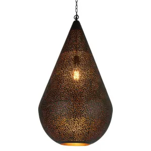 Aquarius Ceiling Pendant Large Black by Florabelle Living, a Pendant Lighting for sale on Style Sourcebook