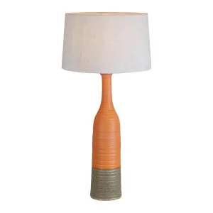 Potters Table Lamp Base Large Orange and Brown- Base Only by Florabelle Living, a Table & Bedside Lamps for sale on Style Sourcebook
