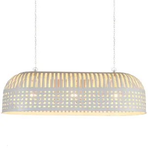 Esch Ceiling Pendant Extra Long White by Florabelle Living, a Pendant Lighting for sale on Style Sourcebook