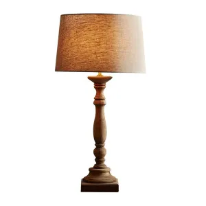 Candela Table Lamp Base Small Dark Natural- Base Only by Florabelle Living, a Table & Bedside Lamps for sale on Style Sourcebook