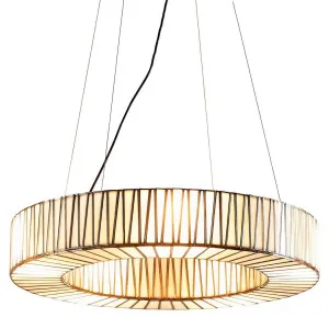 White Moon Ceiling Pendant Large Brass by Florabelle Living, a Pendant Lighting for sale on Style Sourcebook