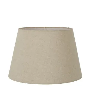 Linen Taper Lamp Shade Large Dark Natural by Florabelle Living, a Lamp Shades for sale on Style Sourcebook
