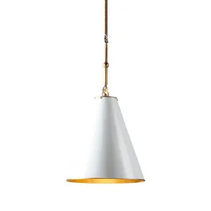Monte Carlo Ceiling Pendant Small White and Brass by Emac & Lawton, a Plants for sale on Style Sourcebook