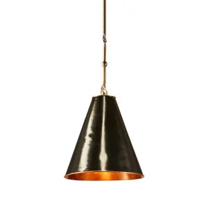 Monte Carlo Ceiling Pendant Small Black and Brass by Emac & Lawton, a Plants for sale on Style Sourcebook
