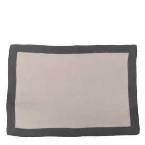 Elegance Linen Placemat Storm by Florabelle Living, a Placemats for sale on Style Sourcebook